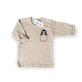 T-shirt slottie met naam (sand)