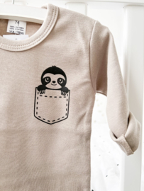 T-shirt slottie met naam (sand)