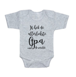 Romper  "Allerliefste opa" grey