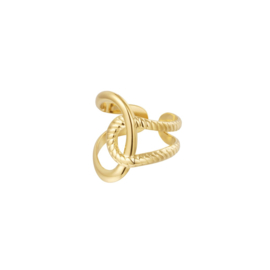 Ring knoop detail - goud