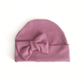 Bow hat "Aubergine"