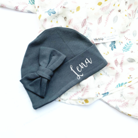 Bow hat "Antraciet"