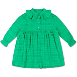Frilly Dress in Magic Green Check by Repose AMS