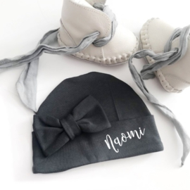 Bow hat "Antraciet"