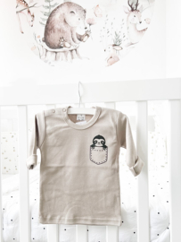 T-shirt slottie met naam (sand)
