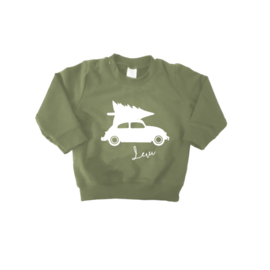 X-mas volkswagen sweater "Groen"