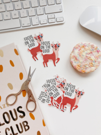 Deer sticker  -Focus on the good-