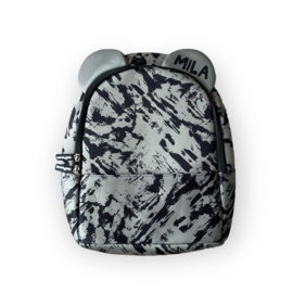 Backpack green distress met naam Mila