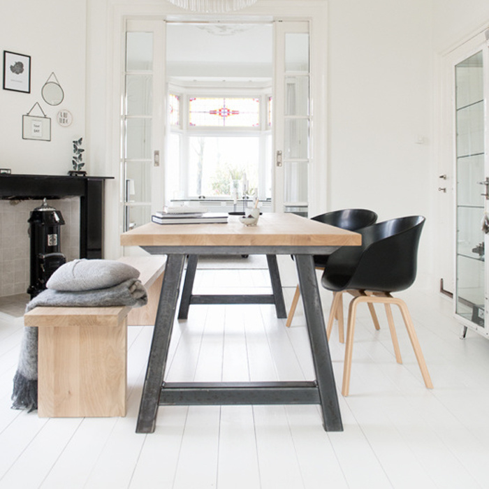 Desillusie Dapperheid Oom of meneer Eiken houten tafel | Lopped Butik