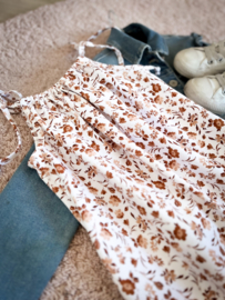 Summerdress Cognac Flowers