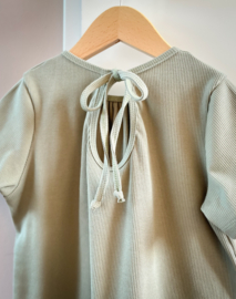 Shirtje Rib Green Strik