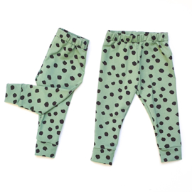 Broekje/legging Dusty Green Dots