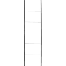 Ladder zwart metaal 160x37