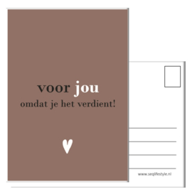 KAART / VOOR JOU (8X)