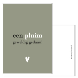 Een pluim (8X)