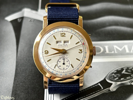 Olma Hamerautomaat Kalender 18k Goud Horloge