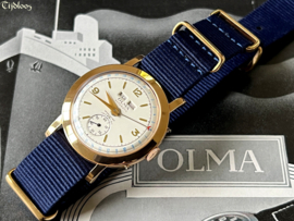 Olma Hamerautomaat Kalender 18k Goud Horloge