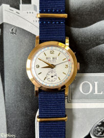 Olma Hamerautomaat Kalender 18k Goud Horloge