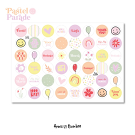 Stickervel Pastel Parade