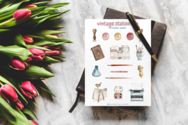 Stickervel Vintage Stationery