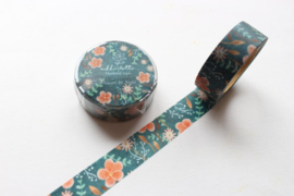 Washi tape Flowers by night