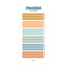 Notitieblok Checklist