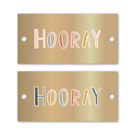 Labels Hooray Gold (2)