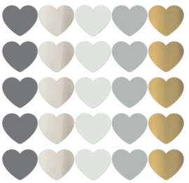 Stickers Hearts Blue Grey (5)