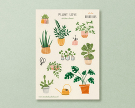 Stickervel Plant Love