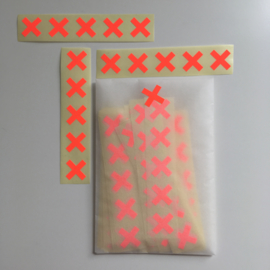 Stickers Cross Neon Orange (5)