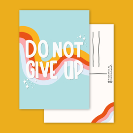 Kaart Do not give up