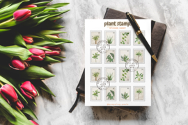 Stickersheet Plant Stamps