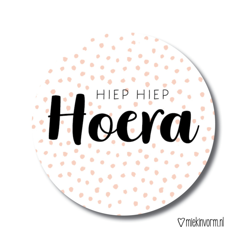 Stickers Hiep hiep Hoera (4)