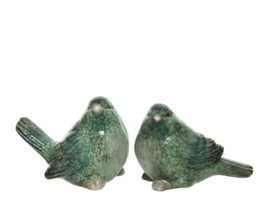 Terracotta vogeltje -  in twee maten