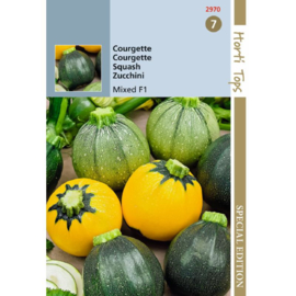 Courgette Ronde F1 soorten - gemengde kleuren