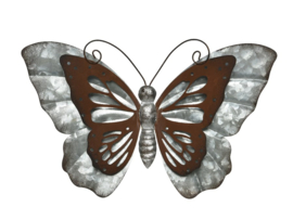 Vlinder-Rustiek-Zink Klein en Groot