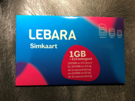 2Gb SIM-kaart klaar voor gebruik