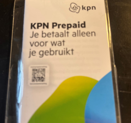 KPN geprogrammeerde SIM kaart ruim €10 beltegoed