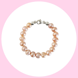 - Baby Armbandje - Zoetwaterparel Pearly Pink