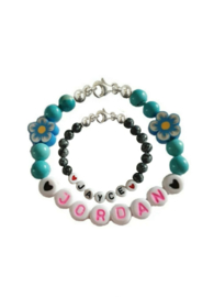 Moeder en Zoon Armbanden met naam