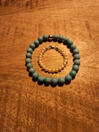 Turquoise/Pearly Pink
