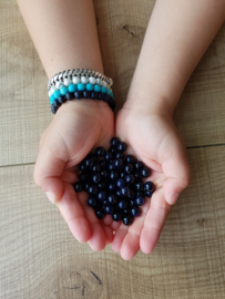 Vader Zoon Armband met Goudsteen kralen