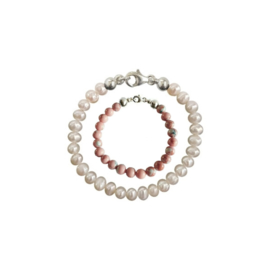 - Moeder Dochter - Pearly White & Imperial Pink