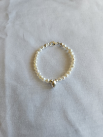- Kinderarmbandje - Pearly White Heart