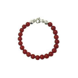 - Baby Armbandje - Bloedkoraal