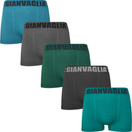 Gianvaglia Heren boxers Naadloos"Starline 9702" 5-Pack