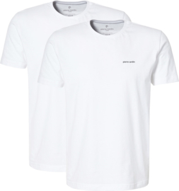 2x Pierre Cardin T-shirt 100% Katoen R-Hals