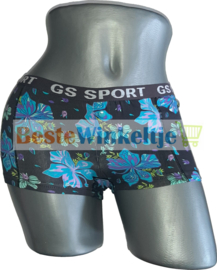2x GS Sport Dames Print Zwart/Turqoise