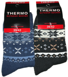 Thermo sokken "Ijs-ster" 2-Pack