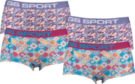 GS Sport Dames Boxers Print 4-Pack